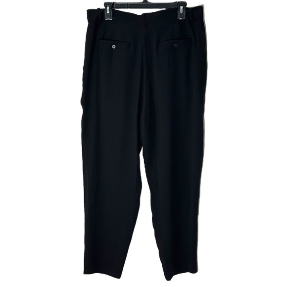 NWT Eileen Fisher Silk Georgette Crepe Carrot Pant Easy Fit Ankle Length Size M - Picture 10 of 12